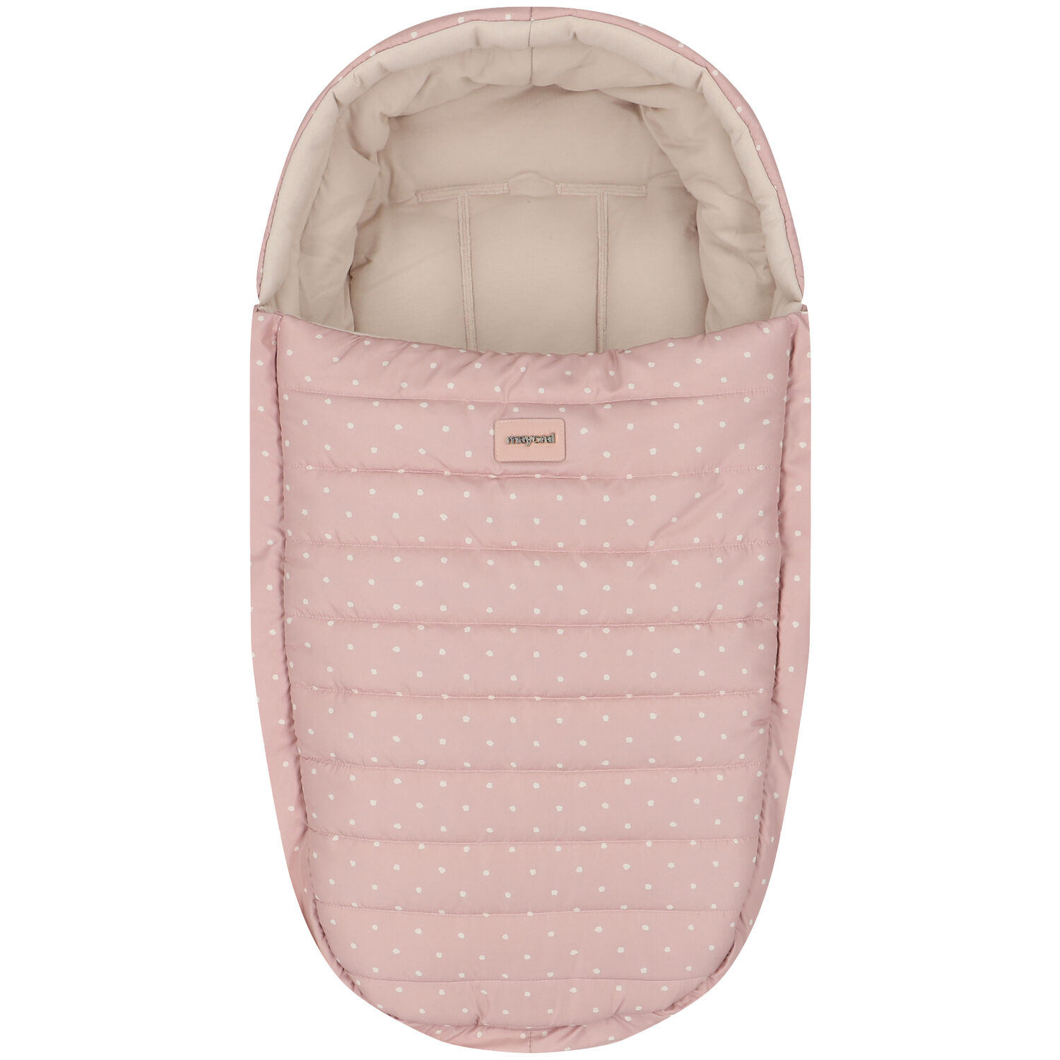 Girls Pink Polka Dots Baby Nest, 1, hi-res image number null